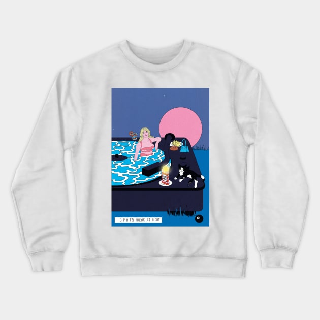 Muzic Crewneck Sweatshirt by cosmoillustrator